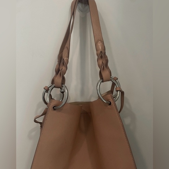 Rebecca Minkoff 
•North South Tote 
•Leather
•Magnetic closure
•Silver hardware - Picture 4 of 8
